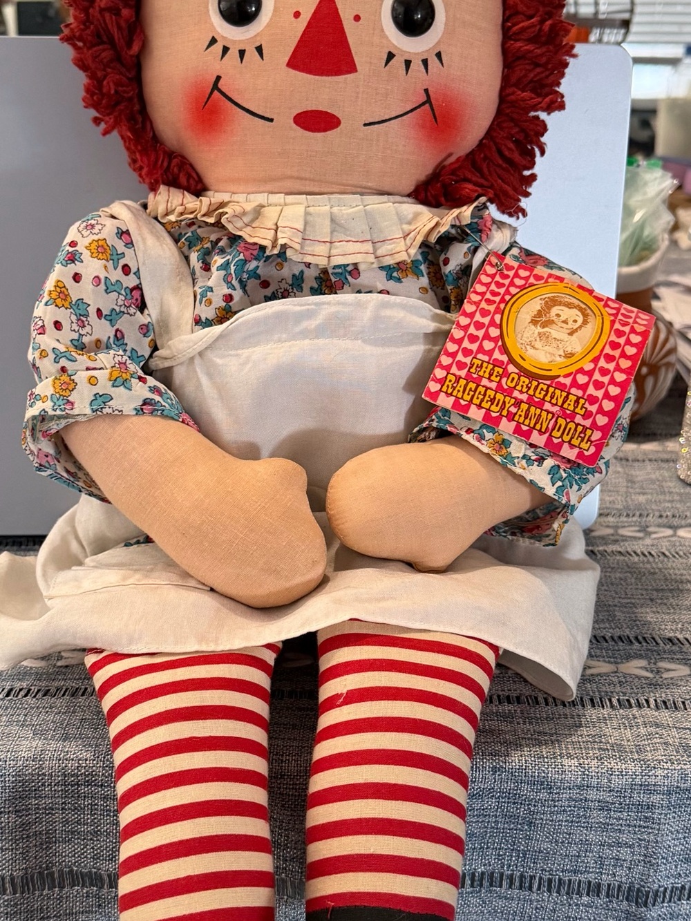 The Original Raggedy Ann Doll - Red Hair & Red Stripe Tights